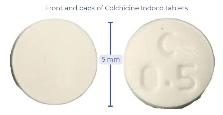 tablets are small, round, and white. They are about 5 mm across.. 