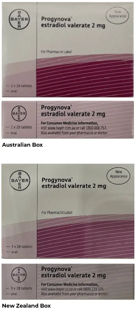 australian and NZ Boxes are nearly identical, the number of tablets included and contact details are the main obvious difference.. 