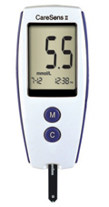 White meter with 2 buttons placed vertically.