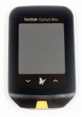 Black meter with 2 buttons.