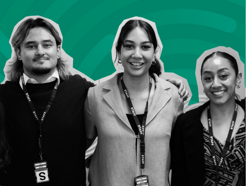 Pharmac’s 2024 TupuToa interns: Trent Peterson, Tania Guttenbeil, and Aiga Pinota Leo..
